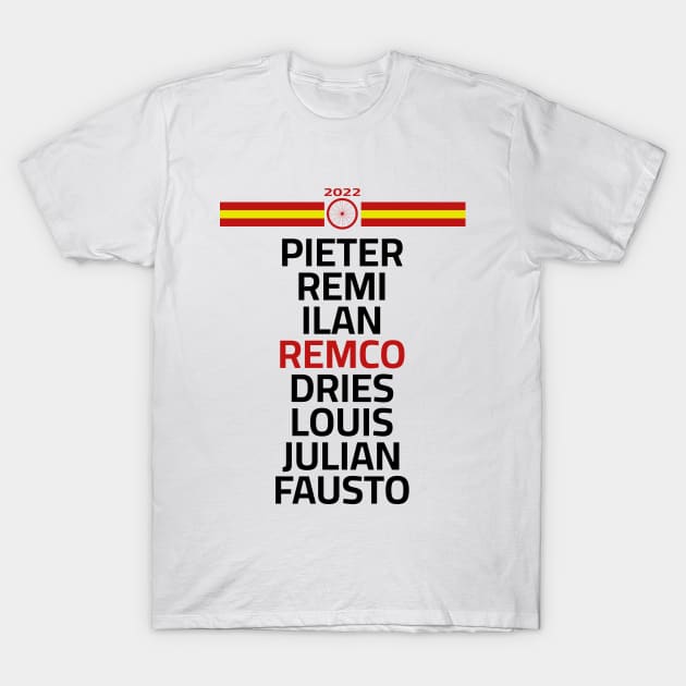 Remco Evenepoel Team Victory - La Vuelta 2022 T-Shirt by p3p3ncil